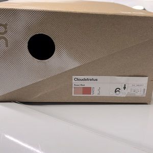 On Cloudstratus womens 6W rose/red